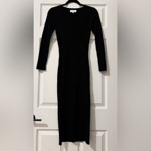 JCL Black Ribbed Dress 
Size  S/M